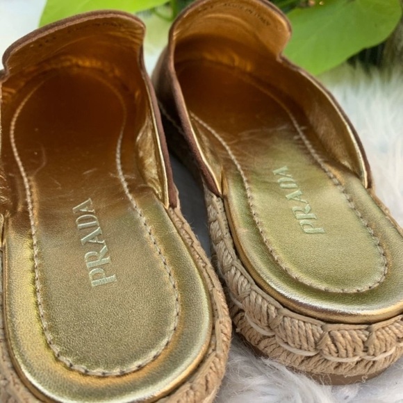 PRADA Suede Espadrille Mules, 36 - Picture 2 of 6